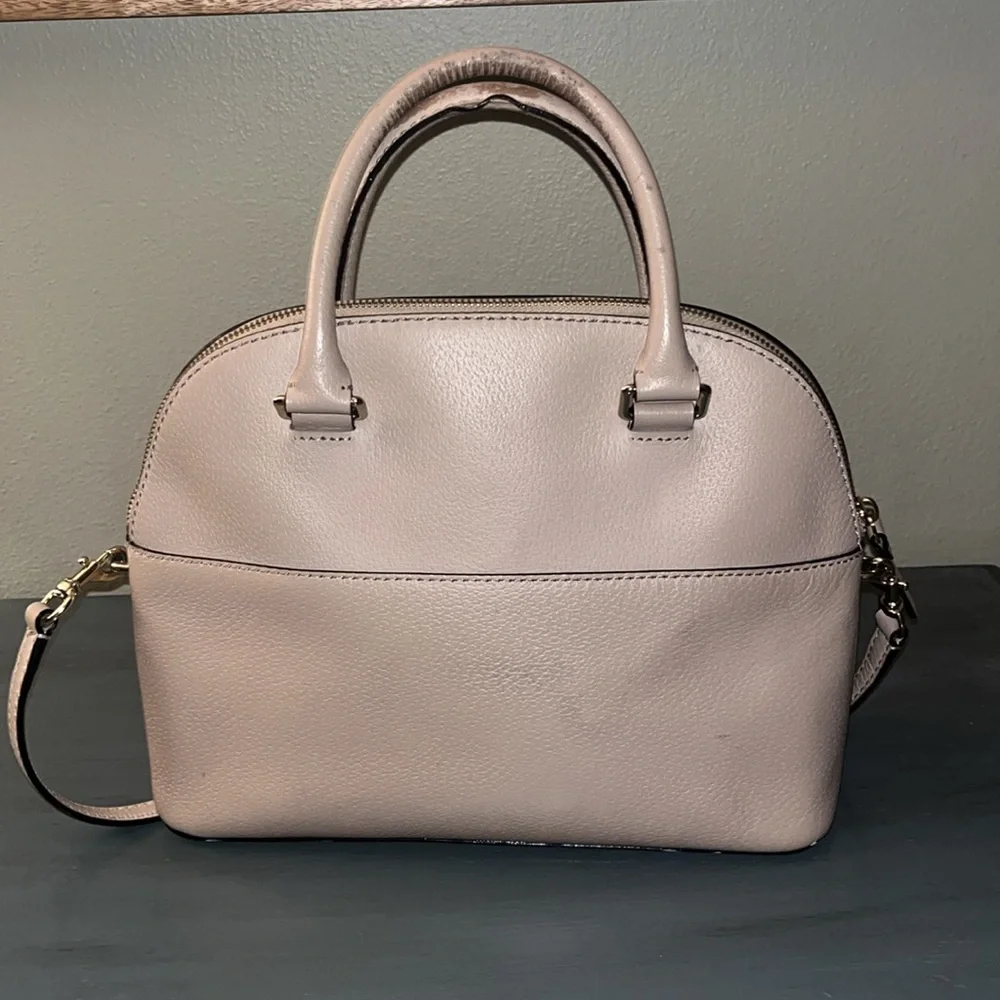 Kate Spade New York Grove Street Carli Satchel Cream / Beige Bag Purse EUC